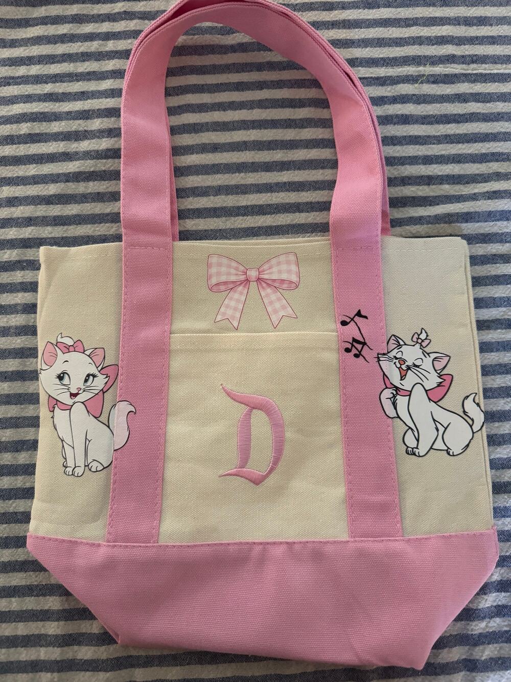 Disney Marie from Aristocats Double Sided Custom Made Mini Tote Bag
